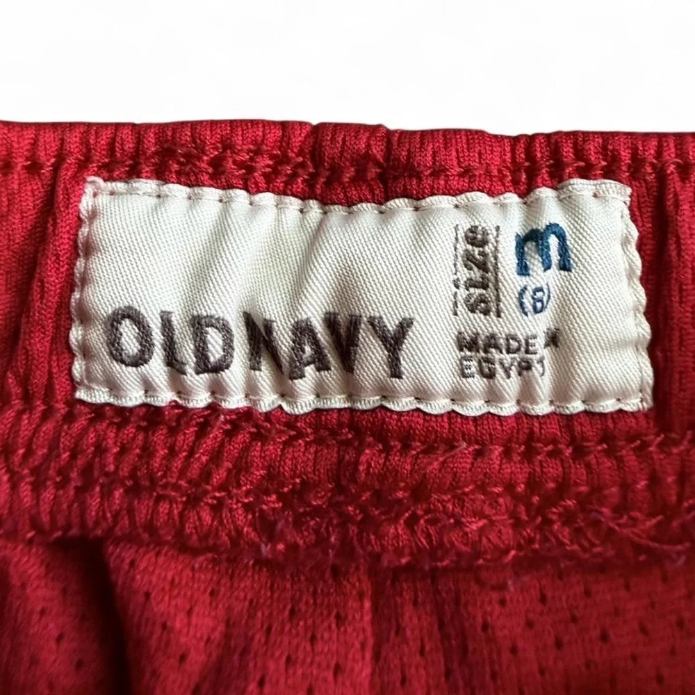 Old Navy Boys Red Mesh Athletic Shorts